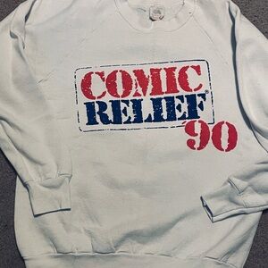 vintage 1990 Comic Relief charity graphic sweatshirt fruit of the loom large